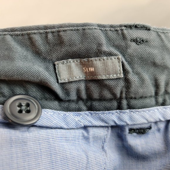 Bonobos Pants Mens 33x30 Grey Chino Khaki Slim Basic Normcore Classiccore Work - Picture 9 of 9